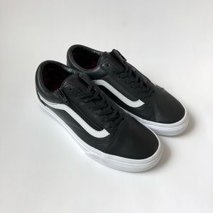 Vans Old Skool Zipper Black Leather